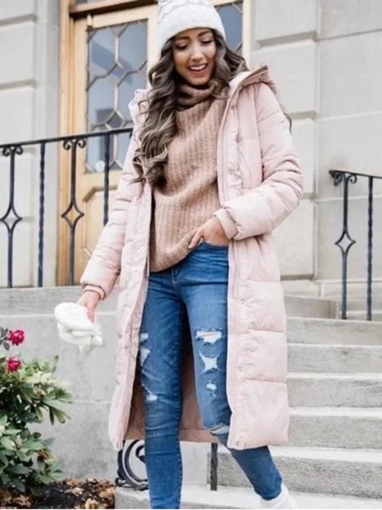 Abercrombie & Fitch Jackets & Blazers - Abercrombie & Fitch Ultra Long Puffer Coat Blush Pink NWT